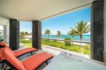 Your private ocean view terrace with Jacuzzi and patio table